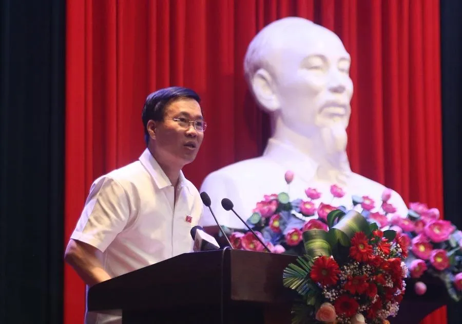 Thường trực Ban Bí thư Võ Văn Thưởng. Ảnh: NGÔ QUANG