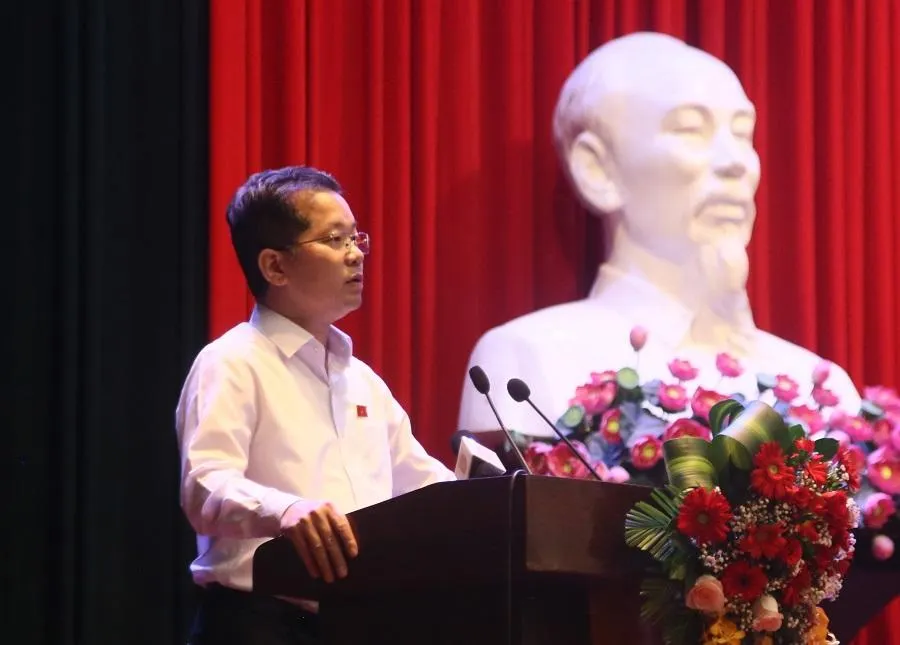 Bí thư Thành ủy, Trưởng đoàn ĐBQH TP Đà Nẵng Nguyễn Văn Quảng. Ảnh: NGÔ QUANG