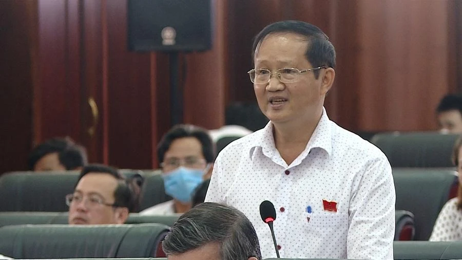 Đại biểu Huỳnh Bá Thành. Ảnh: TẤN VIỆT