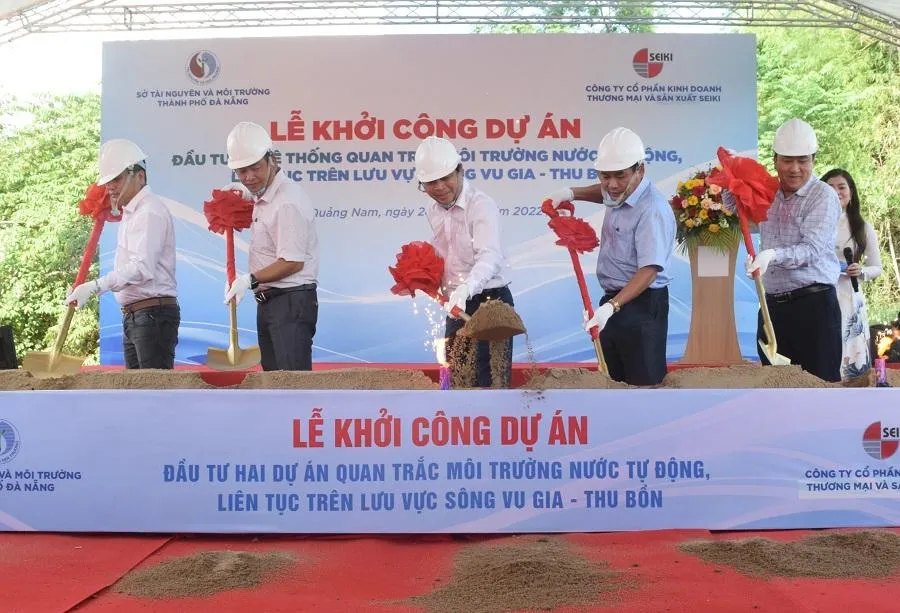 Đà Nẵng khởi công dự án quan trắc đảm bảo nguồn nước tại tỉnh Quảng Nam. Ảnh: H.H