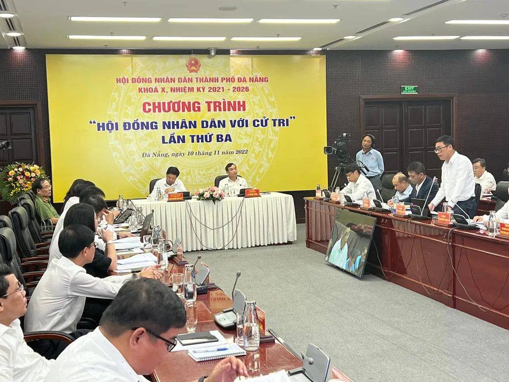 Đà Nẵng tổ chức chương trình “HĐND với cử tri” lần thứ ba. Ảnh: TẤN VIỆT
