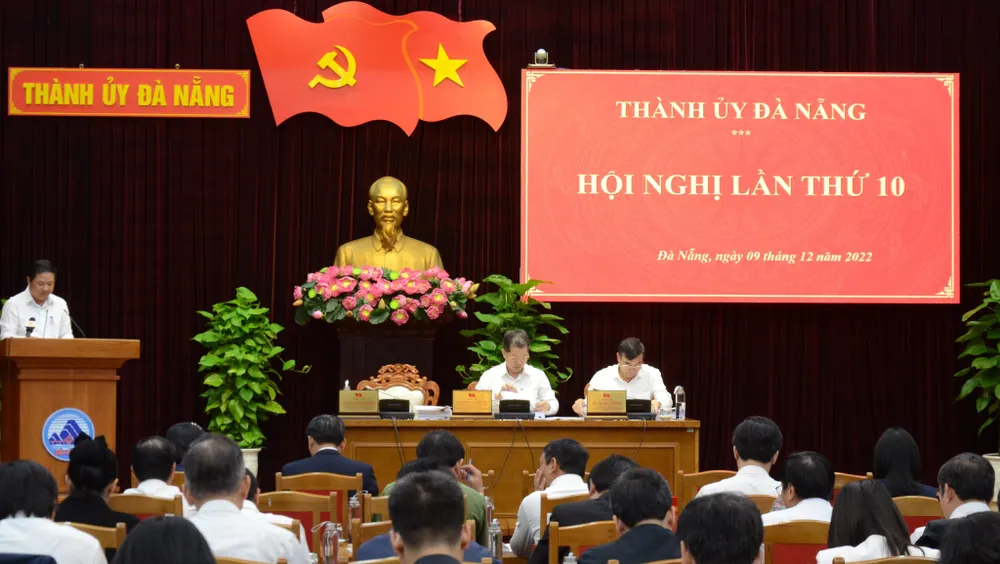 Ban Chấp hành Đảng bộ TP Đà Nẵng tổ chức Hội nghị lần thứ 10. Ảnh: QD