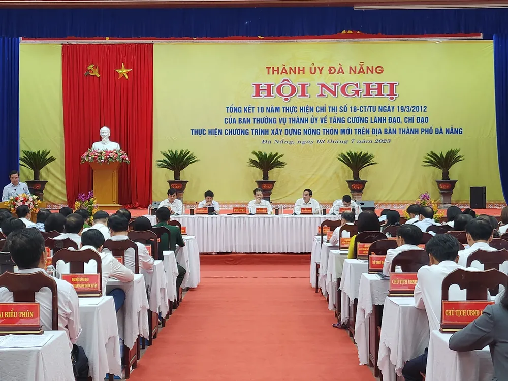 Thành ủy Đà Nẵng tổ chức Hội nghị tổng kết 10 năm thực hiện Chỉ thị 18/2012 tại huyện Hòa Vang. Ảnh: TẤN VIỆT