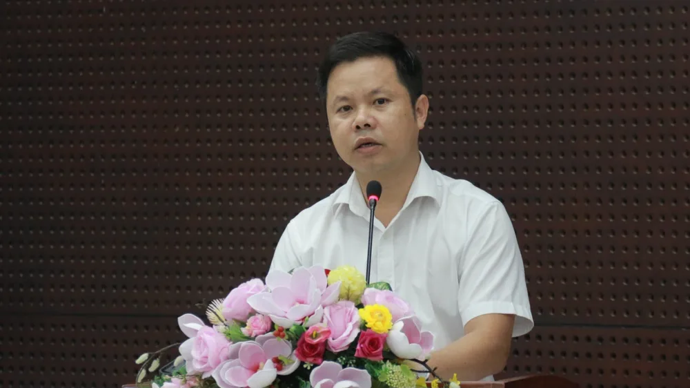 Ông Lê Minh Tường, Phó Giám đốc Sở KH&ĐT Đà Nẵng. Ảnh: TV Khu công nghiệp đà nẵng vướng mắc tiến độ