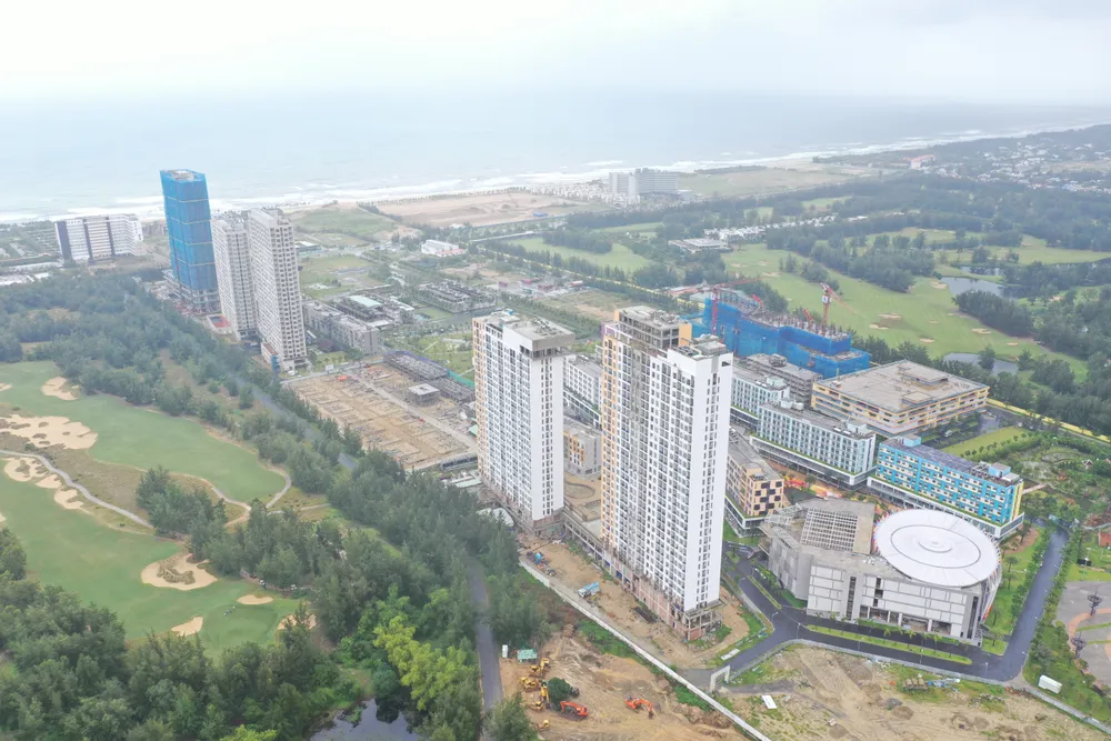 Dự án Khu nghỉ dưỡng và nhà ở cao cấp The Empire (Cocobay Đà Nẵng) của Công ty CP Đầu tư phát triển và xây dựng Thành Đô. Ảnh: TẤN VIỆT chuyển condotel thành chung cư