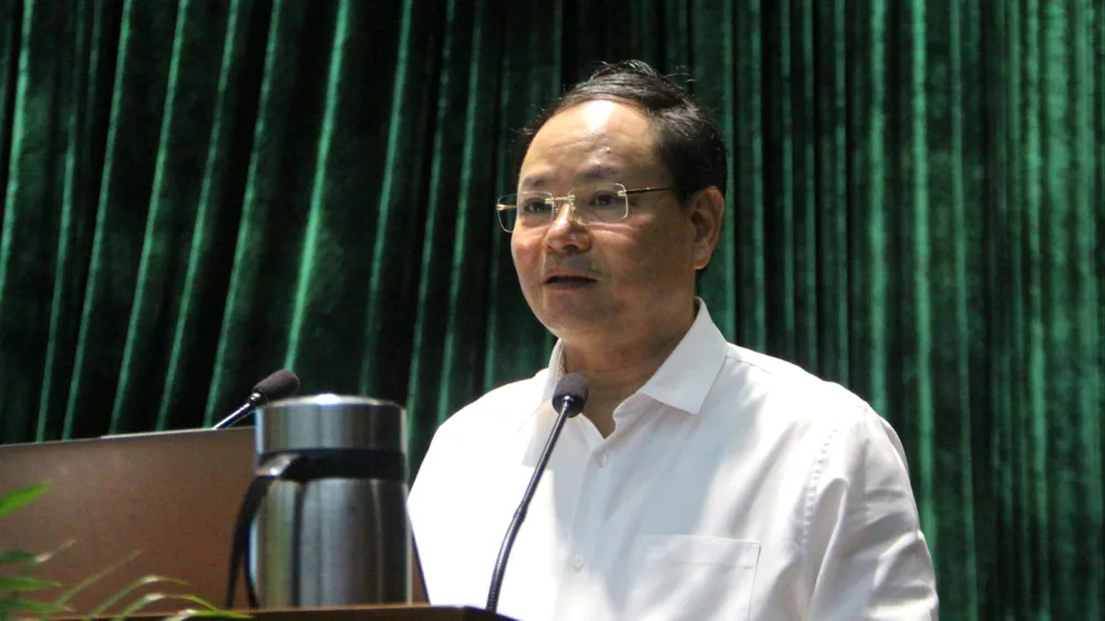Thứ trưởng Bộ TN&MT Lê Minh Ngân. Ảnh: TẤN VIỆT luật đất đai 2024 đà nẵng