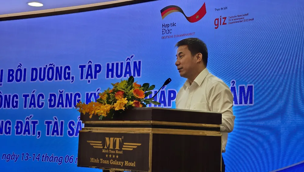 Ông Nguyễn Hồng Hải, Cục trưởng Cục Đăng ký quốc gia giao dịch bảo đảm (Bộ Tư pháp). Ảnh: TẤN VIỆT đăng ký bảo đảm tài sản