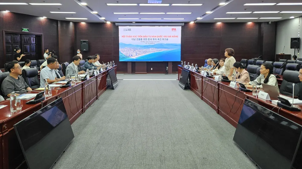 Hội thảo Xúc tiến đầu tư Hàn Quốc vào Đà Nẵng. Ảnh: TẤN VIỆT cơ chế chính sách đặc thù đà nẵng