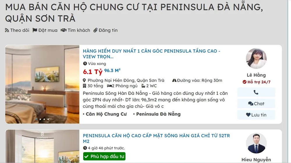 Thông tin mua bán căn hộ tại dự án The Peninsula Đà Nẵng. Ảnh: TẤN VIỆT du-an-the-peninsula-da-nang-1-2.jpg