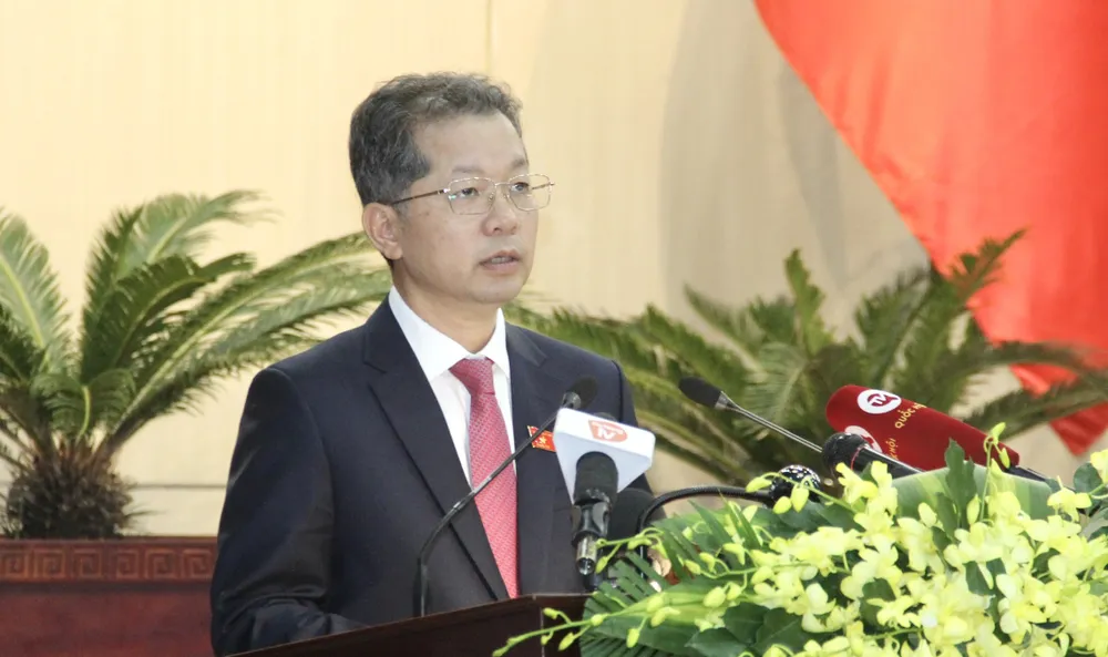 Bí thư Thành ủy Đà Nẵng Nguyễn Văn Quảng. Ảnh: TẤN VIỆT su-phat-trien-cua-da-nang-nguyen-van-quang.jpg