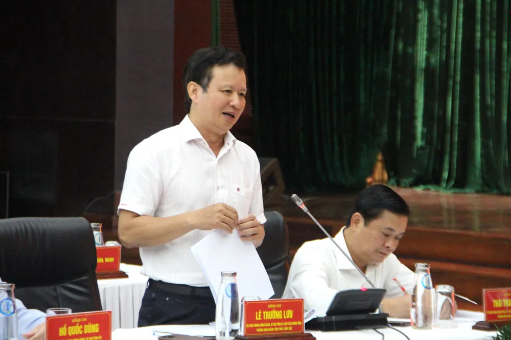 đường sắt tốc độ cao bắc nam bí thư tỉnh ủy thừa thiên huế lê trường lưu