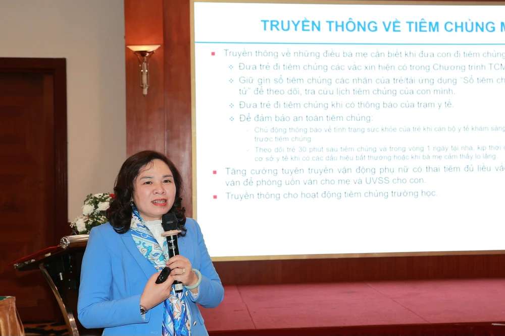 PGS.TS Dương Thị Hồng - Phó Viện trưởng Viện Vệ sinh dịch tễ Trung ương. Ảnh: TRẦN MINH Tiêm chủng