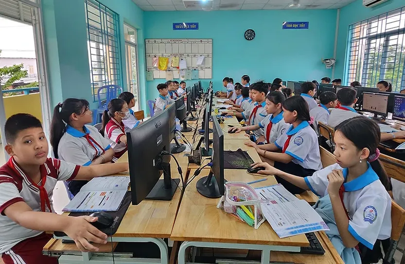 Bộ GD&ĐT đề xuất sửa đổi tiêu chuẩn về quy mô của trường tiểu học. Ảnh: NGUYỄN QUYÊN trường tiểu học.png