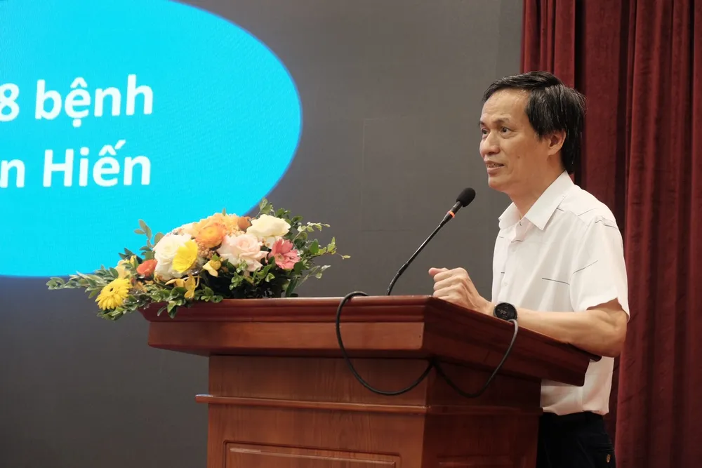 PGS.TS. Đồng Văn Hệ - Giám đốc Trung tâm điều phối quốc gia về ghép bộ phận cơ thể người. Ảnh: TT vận động hiến mô tạng 2.jpg