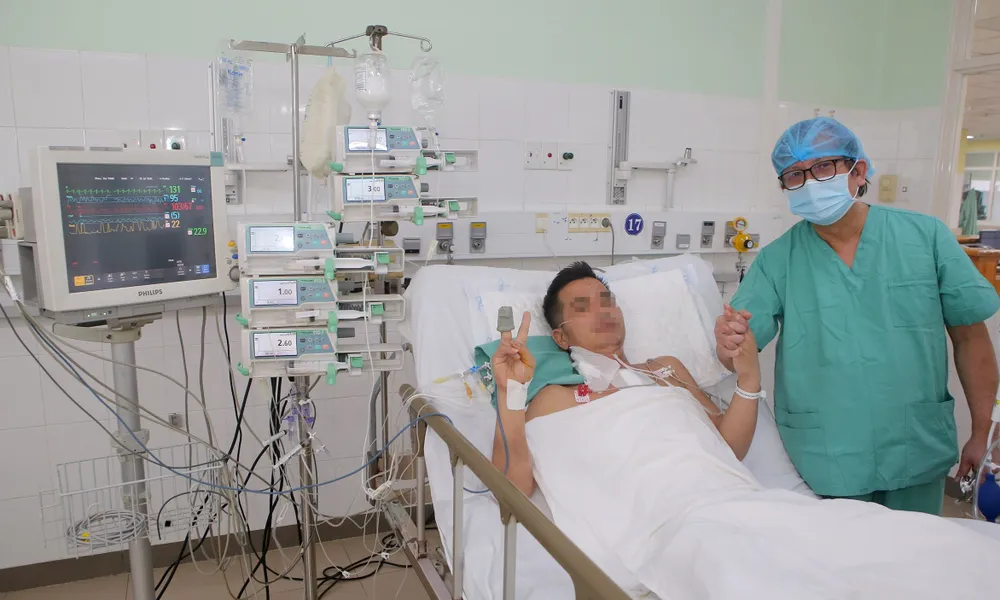 “Trái tim Hải Dương” đã đập khỏe mạnh trong lồng ngực một người Quảng Nam. Ảnh: TTĐPGTQG ca ghép tim 1.jpg