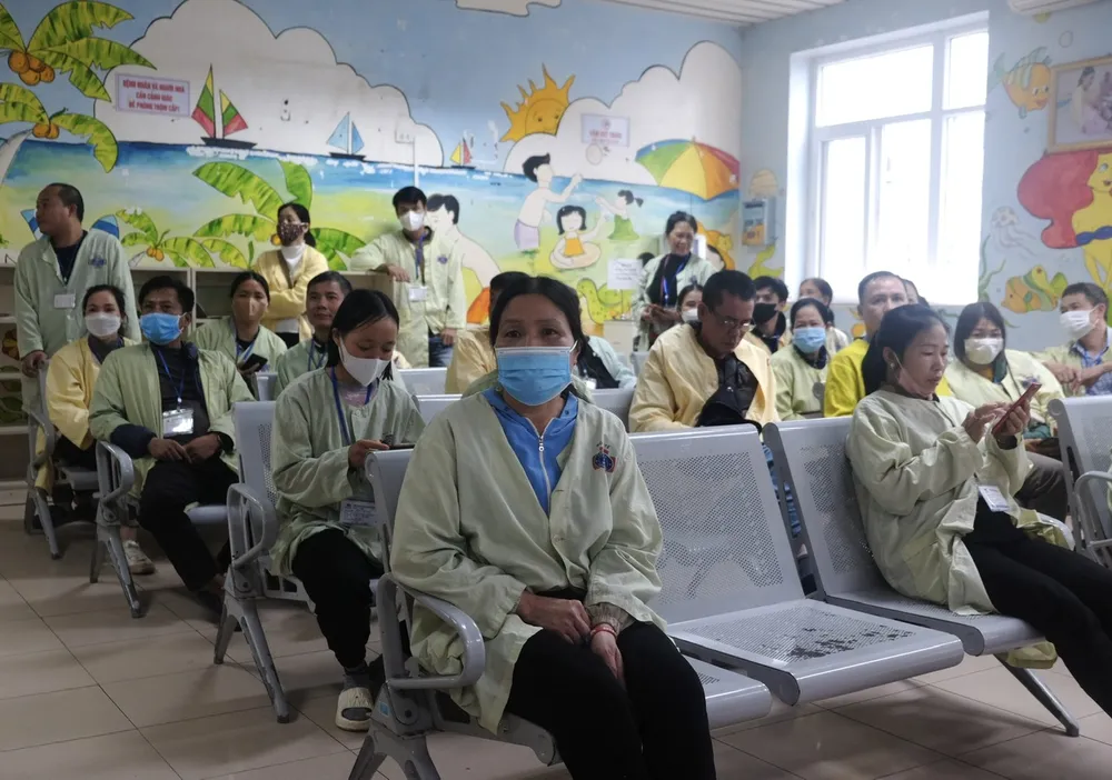 Bệnh nhân điều trị nội trú tại Bệnh viện K Tân Triều. Ảnh: TT Bệnh viện K.jpg
