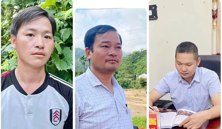Trưởng thôn Làng Nủ, Trưởng thôn Kho Vàng và Chủ tịch UBND xã Mường Hum được Thủ tướng Chính phủ tặng Bằng khen. Ảnh: TT thôn kho vàng.jpg