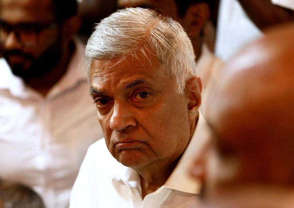 Quyền tổng thống và Thủ tướng Sri Lanka, ông Ranil Wickremesinghe. Ảnh: Dinuka Liyanawatte/REUTERS