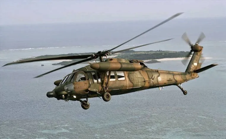 Trực thăng đa nhiệm UH-60JA của Lực lượng Phòng vệ mặt đất Nhật. Ảnh: KYODO NEWS