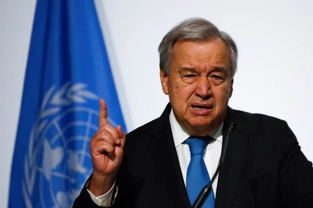 Tổng thư ký LHQ Antonio Guterres. Ảnh: Pedro Nunes/REUTERS