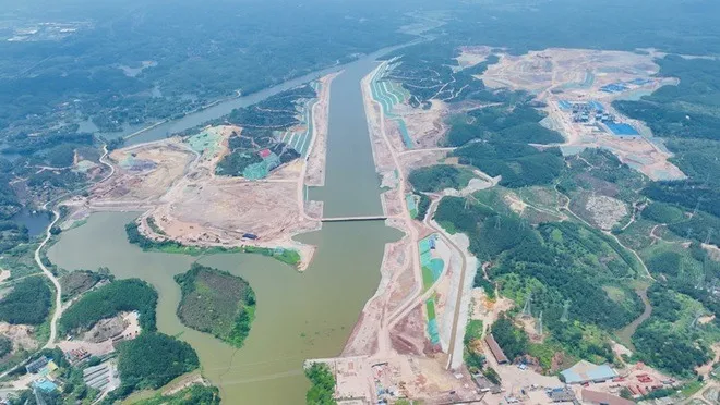 Khung cảnh kênh đào nhân tạo Bình Lục. Ảnh: cnr.cn