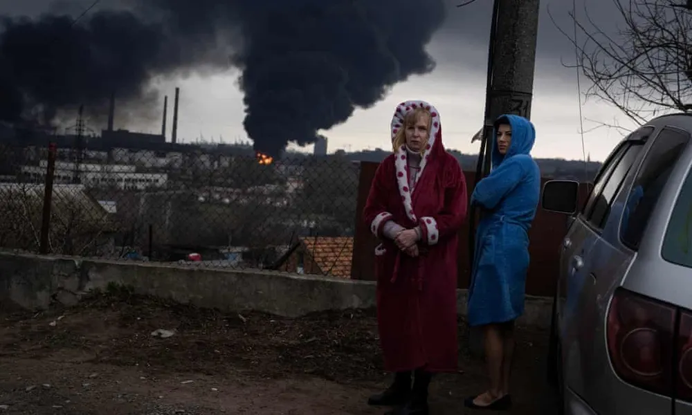 Tổng Thư ký Liên Hợp Quốc Antonio Guterres nói cuộc xung đột Nga-Ukraine đã tạo ra một chuỗi bi kịch. Ảnh: AP 8640.jpg