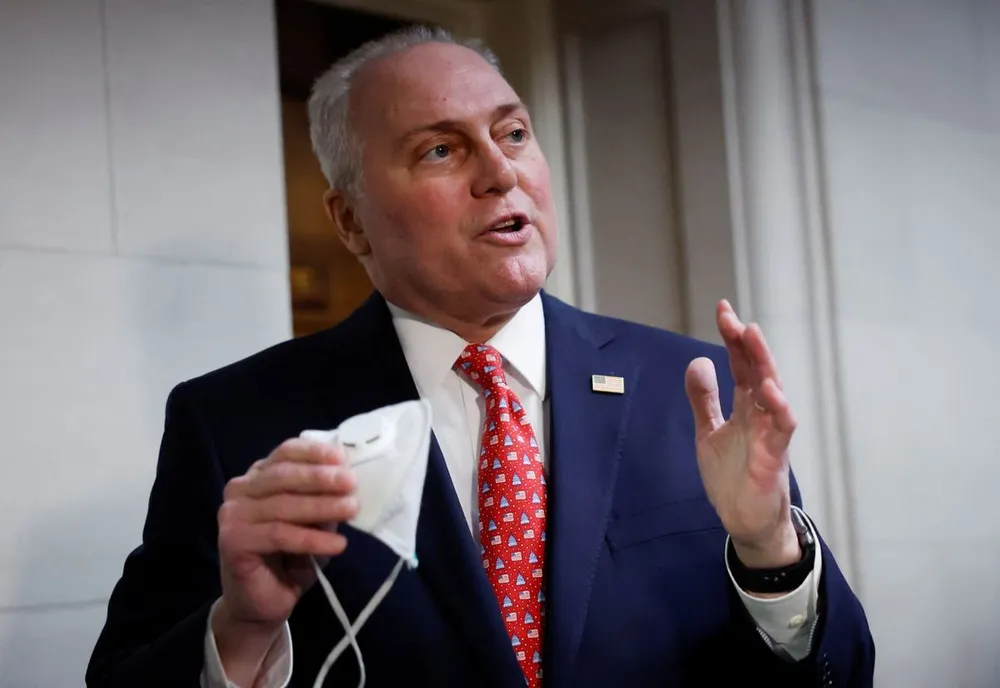 Lãnh đạo phe Cộng hòa Hạ viện Mỹ Steve Scalise. Ảnh: REUTERS Cộng hòa.jpeg