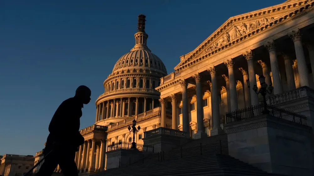 Toà nhà quốc hội Mỹ ở thủ đô Washington D.C. Ảnh: AP 231018155804-us-capitol-10182023.jpg