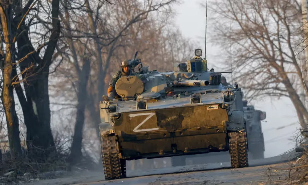 Binh sĩ Nga ở TP Volnovakha, tỉnh Donetsk (miền đông Ukraine). Ảnh: ANADOLU AGENCY anh-7-2-8805.jpg