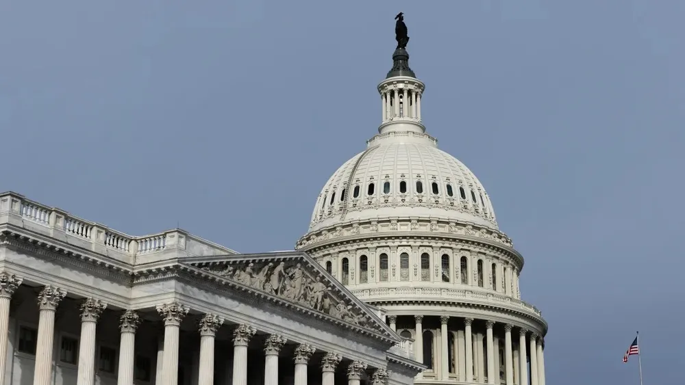 Toà nhà quốc hội Mỹ tại thủ đô Washington D.C (Mỹ). Ảnh: BLOOMBERG Quốc hội Mỹ thông qua dự luật tạm thời ngăn chính phủ đóng cửa vào 'phút chót’