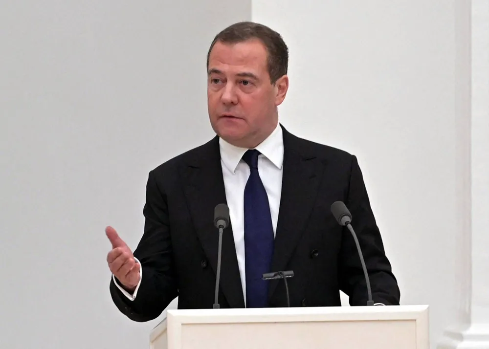 Phó Chủ tịch Hội đồng An ninh quốc gia Nga Dmitry Medvedev. Ảnh: SPUTNIK Ông Medvedev nêu điều kiện cốt lõi để Nga ký hiệp ước hòa bình với Nhật