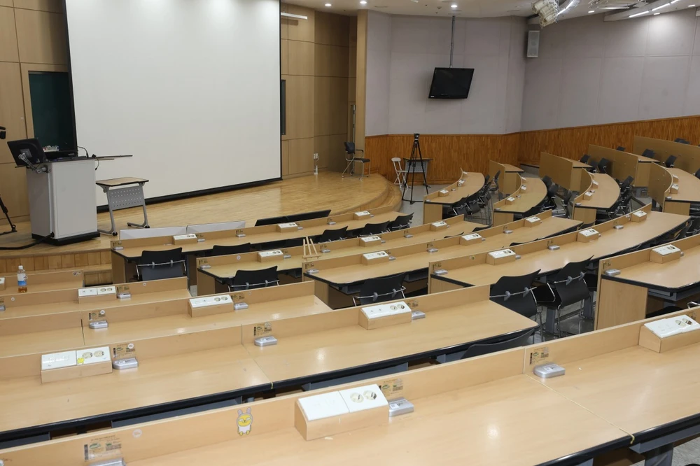 Một phòng học tại ĐH Busan (Hàn Quốc). Ảnh: YONHAP 20240311050636_0.jpg