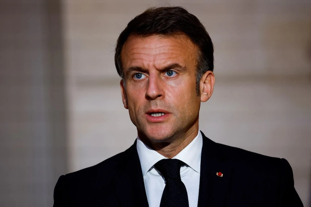 Tổng thống Pháp Emmanuel Macron. Ảnh: REUTERS FEJIDSPAKNIVZGQCTZY3HG4C2E.jpg