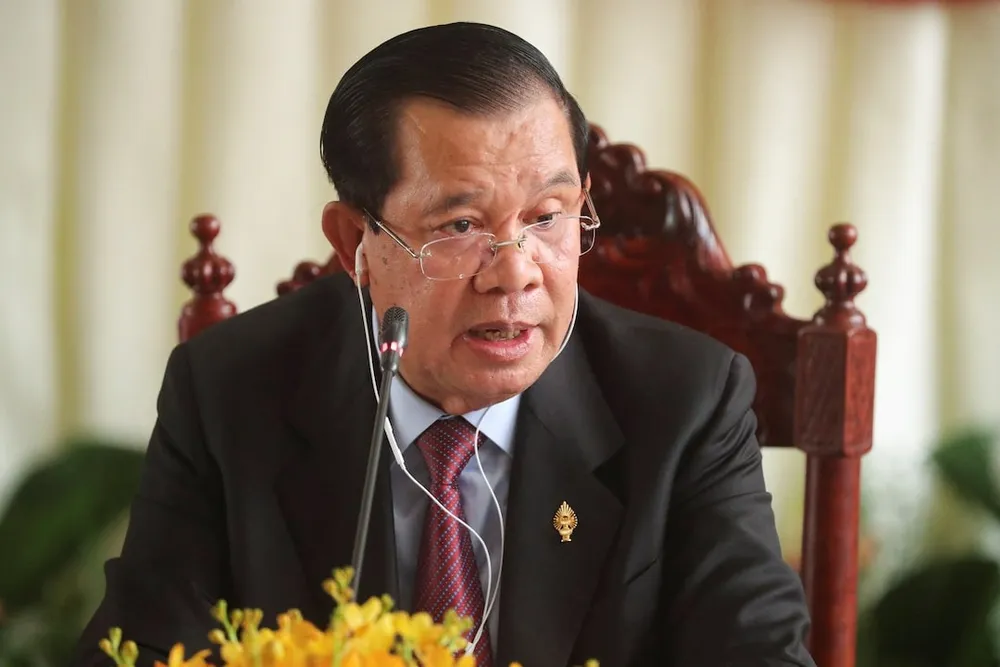 Cựu Thủ tướng Campuchia Hun Sen. Ảnh: REUTERS ông Hun Sen.jpeg