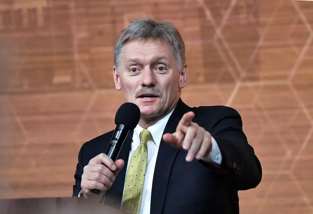 Người phát ngôn Điện Kremlin Dmitry Peskov. Ảnh: REUTERS Na Uy cấm du khách Nga.jpeg