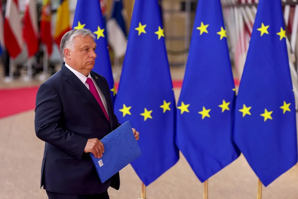 Thủ tướng Hungary Viktor Orban nói việc EU phạt Hungary 200 triệu là "không thể chấp nhận được". Ảnh: REUTERS EU phạt Hungary 200 triệu euro