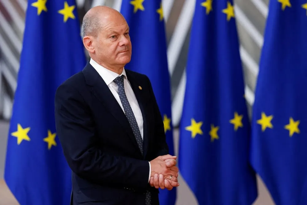 Thủ tướng Đức Olaf Scholz. Ảnh: REUTERS Đức ngăn EU thông qua gói trừng phạt thứ 14 vào Nga