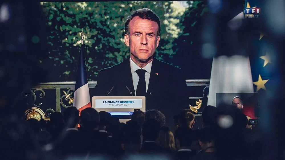 Tổng thống Pháp Emmanuel Macron. Ảnh: Denis Allard/LEEXTRA/OPALE/EYEVINE bầu cử quốc hội Pháp.jpg