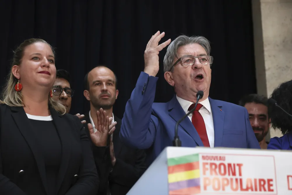 Ông Jean-Luc Mélenchon - lãnh đạo của đảng France Unbowed (Nước Pháp không khuất phục). Ảnh: AP image (2).jpg