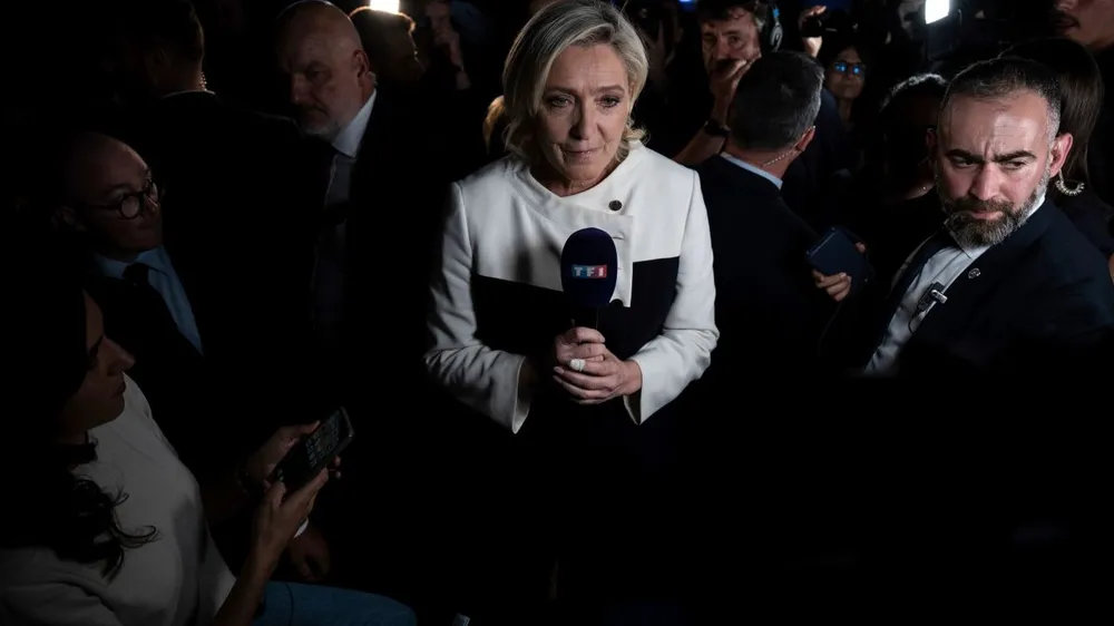 Lãnh đạo đảng cực hữu Tập hợp Quốc gia (RN) Marine Le Pen. Ảnh: AFP La Pen.jpg