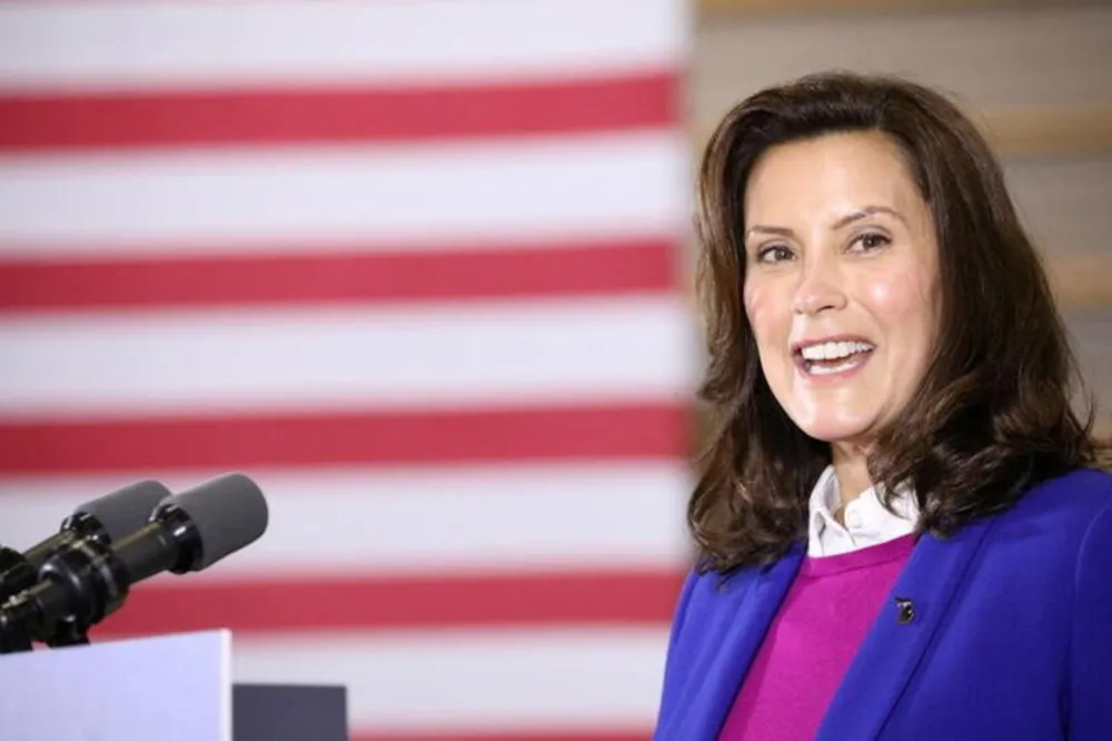 Thống đốc bang Michigan Gretchen Whitmer. Ảnh: REUTERS httpscloudfront-us-east-2.images.jpg