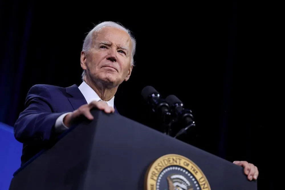Tổng thống Mỹ Joe Biden. Ảnh: REUTERS Tổng thống Biden dừng tranh cử.jpg