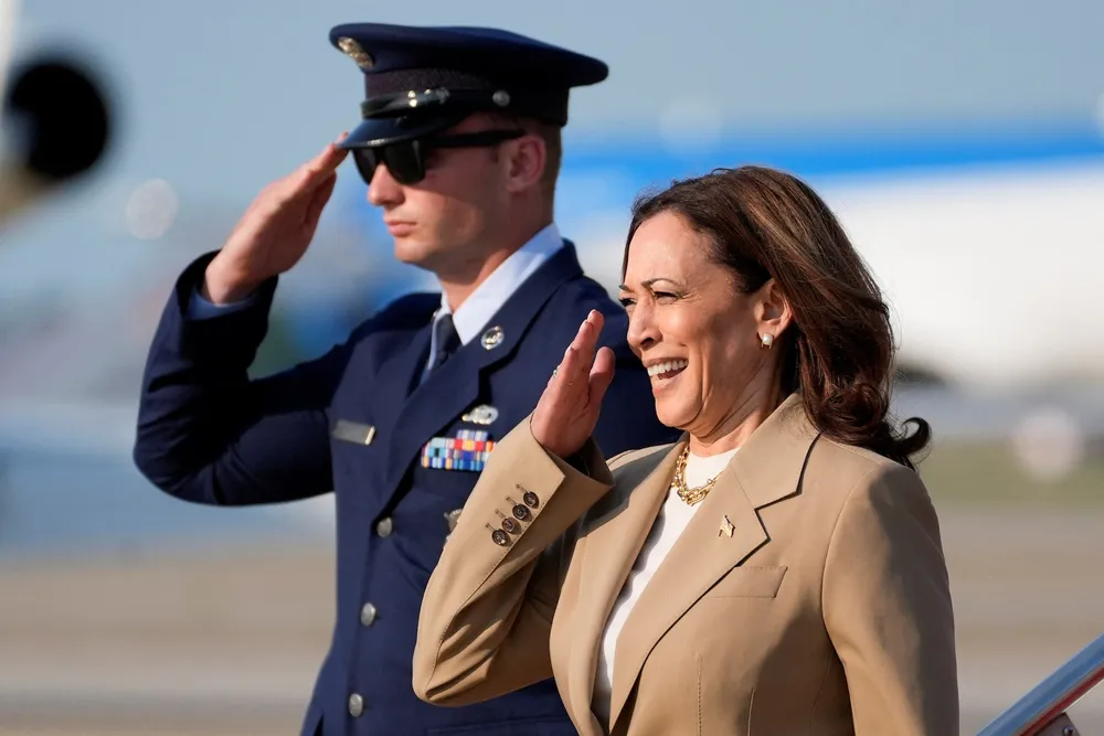 Phó Tổng thống Mỹ Kamala Harris. Ảnh: REUTERS Phó Tổng thống Harris