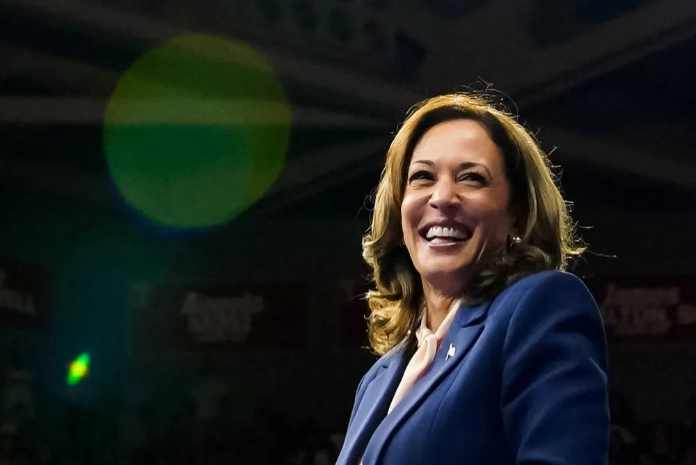 Phó Tổng thống Mỹ Kamala Harris. Ảnh: REUTERS Phó Tổng thống Harris.jpg