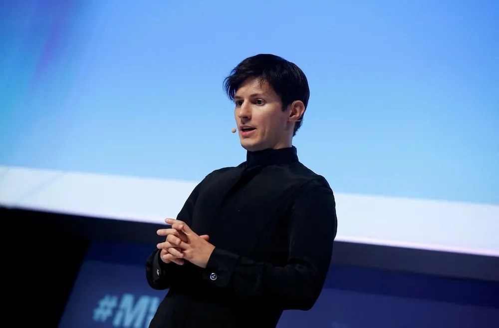 Người sáng lập kiêm CEO Telegram Pavel Durov. REUTERS Người sáng lập kiêm CCEO Telegram Pavel Durov