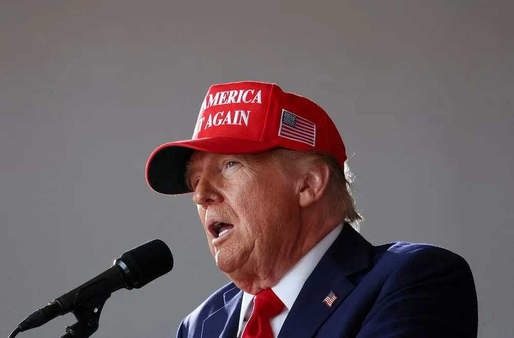 Cựu Tổng thống Mỹ Donald Trump. Ảnh: REUTERS Trump.jpg