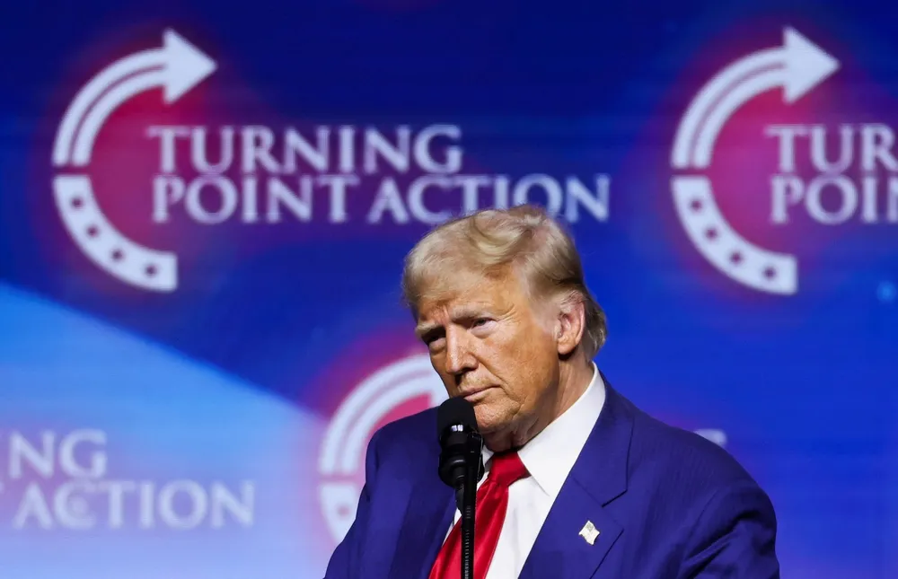 Cựu Tổng thống Donald Trump hôm 24-10. Ảnh: REUTERS Cựu Tổng thống Trump.jpg