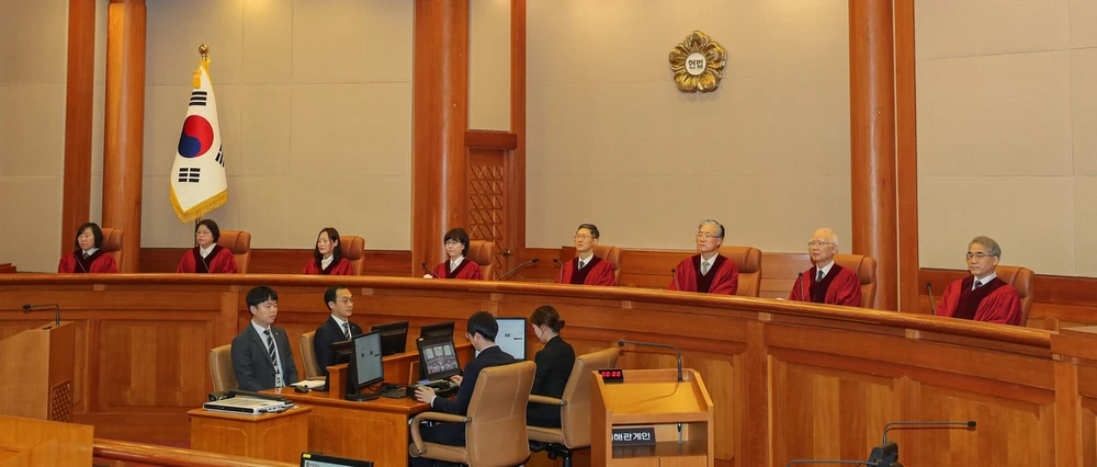 Tòa Hiến pháp Hàn Quốc. Ảnh: YONHAP news-p.v1.20250324.e087ae45ef9e4.jpg