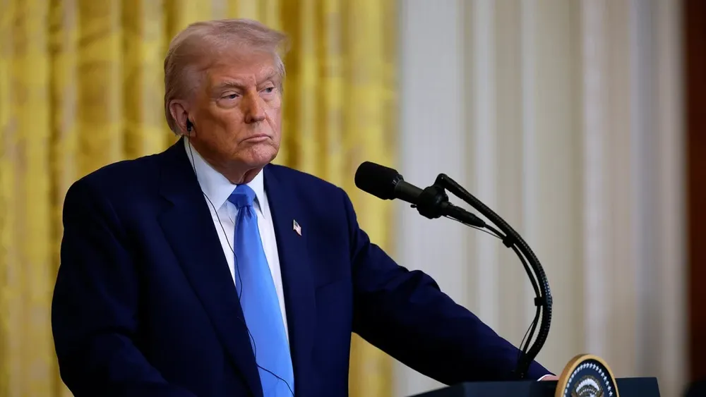 Tổng thống Mỹ Donald Trump. Ảnh: GETTY IMAGES chính sách thuế quan của Tổng thống Trump.jpg