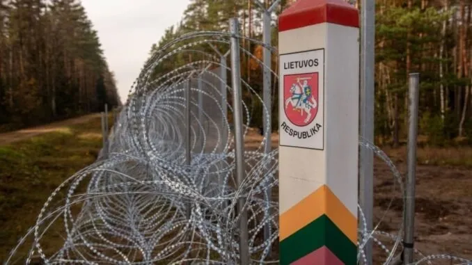 Biên giới Lithuania và Belarus. Ảnh: Epso-G việc Lithuania kiện Belarus
